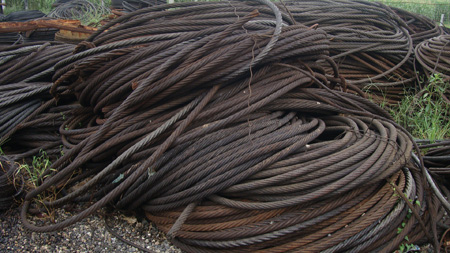 永鑫钢丝绳回收有限公司废旧钢丝绳回收，库存钢丝绳回收，